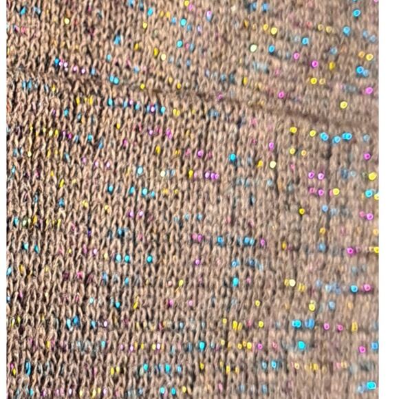 3 Winter Knit Toboggan Beanie Hats Solid Color With Rainbow Sparkle Threads OSFM - Picture 7 of 12